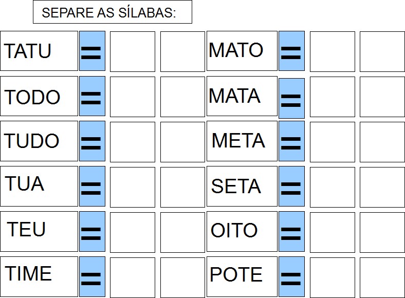 Inclus O Separe As S Labas Atividadeparaeducacaoespecial Com