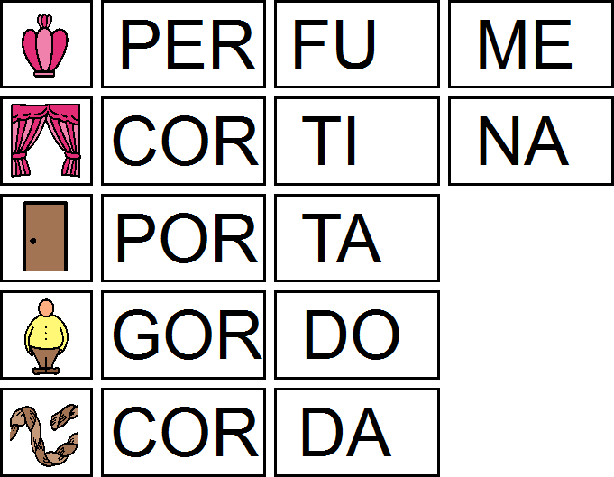 INCLUSÃO MONTE AS PALAVRAS atividadeparaeducacaoespecial com