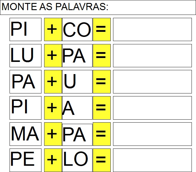 INCLUSÃO ATIVIDADES COM A LETRA P PARTE atividadeparaeducacaoespecial com