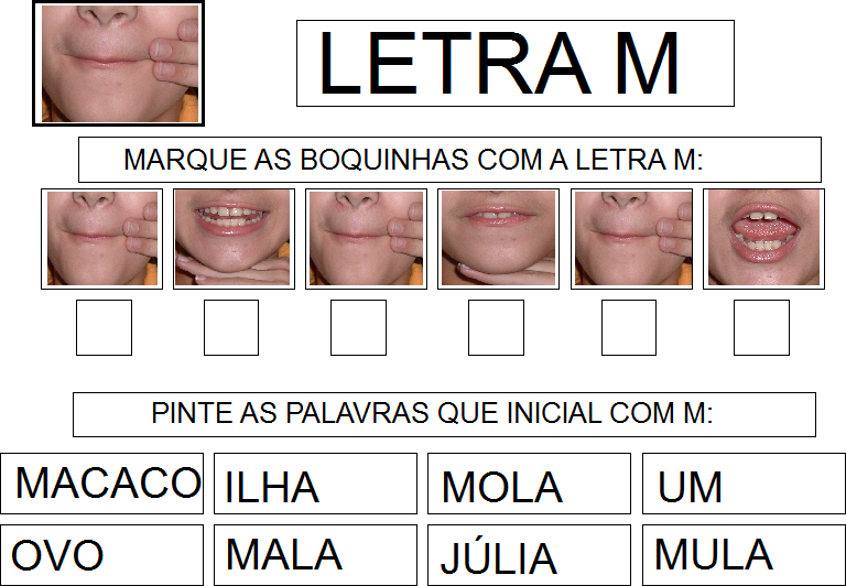 INCLUSÃO ATIVIDADES COM A LETRA M PARTE atividadeparaeducacaoespecial com