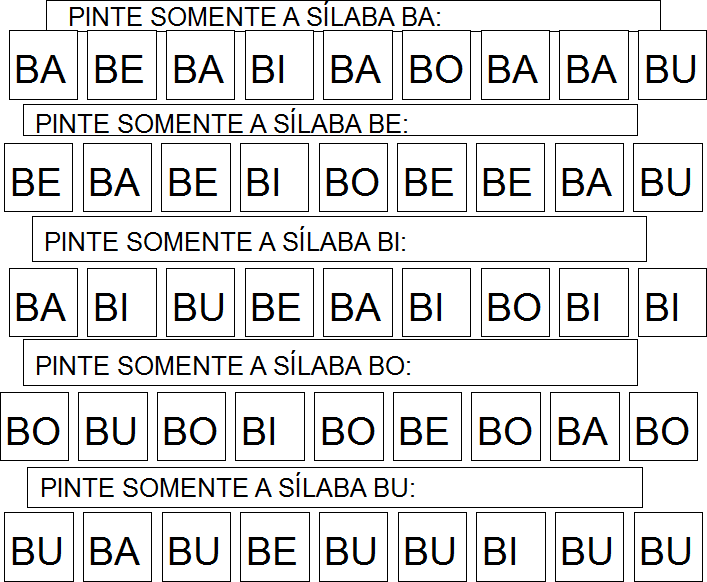 InclusÃo Cartilha Adaptada Letra B FormaÇÃo De Palavras 3269